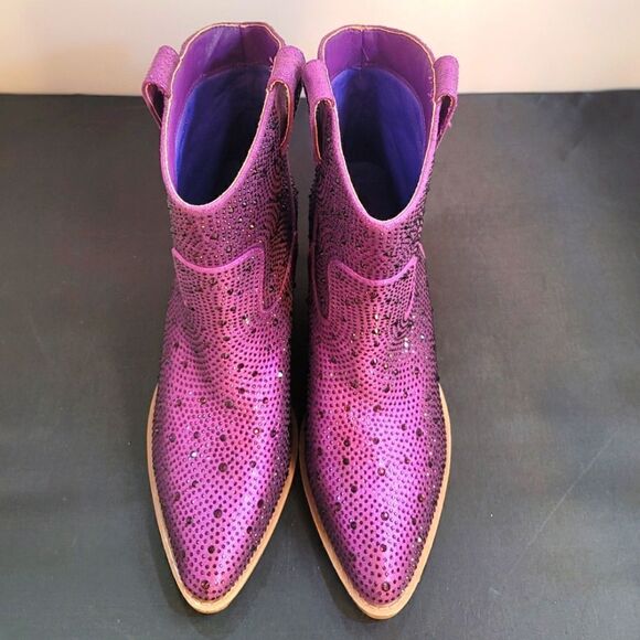 BRAND NEW FOREVER RIVER RHINESTONE WESTERN BOOTIES - Picture 2 of 12